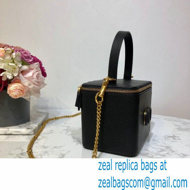 Valentino VSLING Calfskin Vanity Case Bag Black 2020