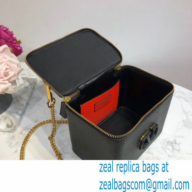 Valentino VSLING Calfskin Vanity Case Bag Black 2020
