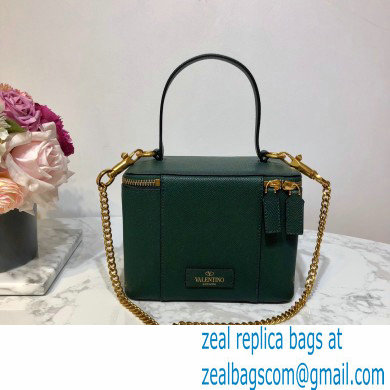 Valentino VSLING Calfskin Vanity Case Bag Green 2020