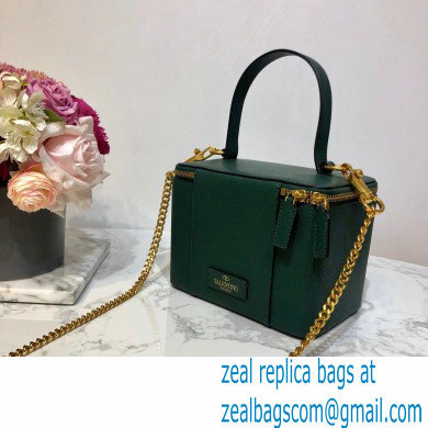 Valentino VSLING Calfskin Vanity Case Bag Green 2020