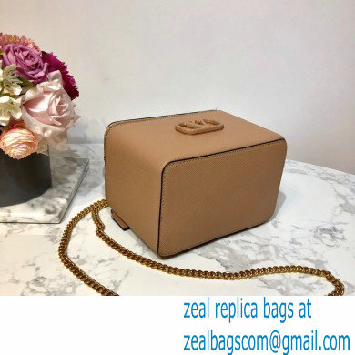 Valentino VSLING Calfskin Vanity Case Bag Nude 2020