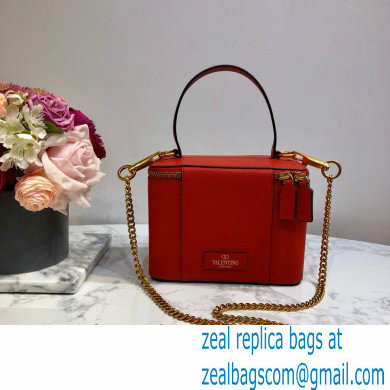 Valentino VSLING Calfskin Vanity Case Bag Red 2020