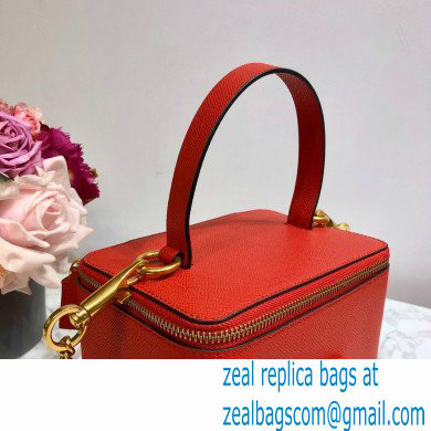 Valentino VSLING Calfskin Vanity Case Bag Red 2020