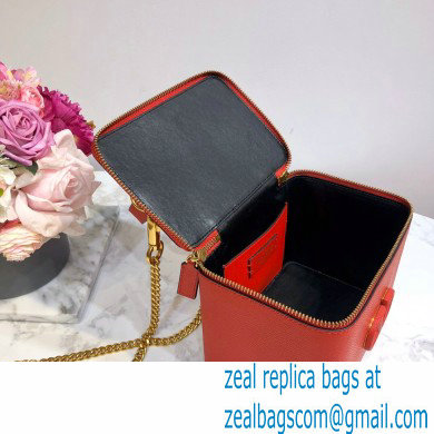Valentino VSLING Calfskin Vanity Case Bag Red 2020