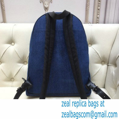 Valentino Vlogo Backpack Bag Denim Blue 2020