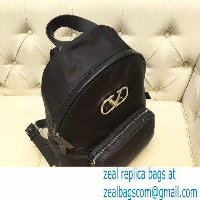 Valentino Vlogo Nylon Backpack Bag Black 2020 - Click Image to Close