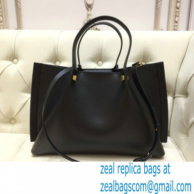 Valentino Vlogo Signature Large Shopping Tote Bag 9099 Black 2020