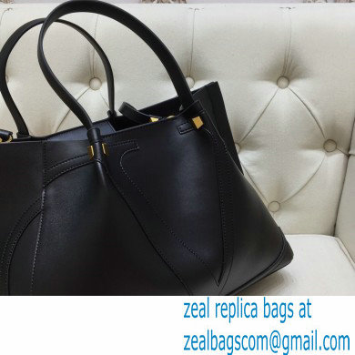 Valentino Vlogo Signature Large Shopping Tote Bag 9099 Black 2020