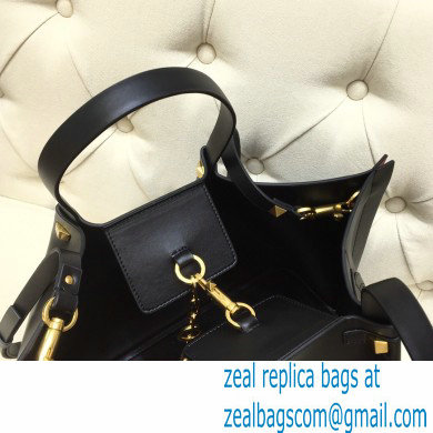 Valentino Vlogo Signature Large Shopping Tote Bag 9099 Black 2020