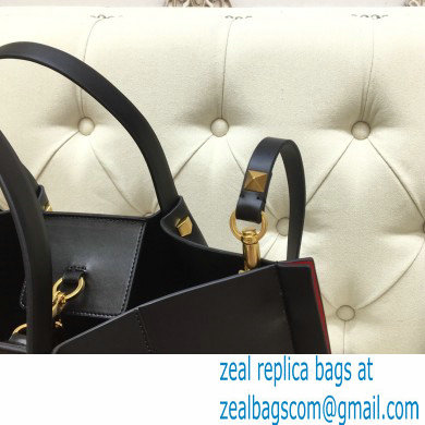 Valentino Vlogo Signature Large Shopping Tote Bag 9099 Black 2020