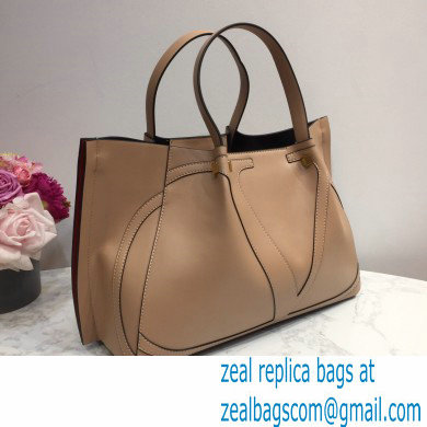 Valentino Vlogo Signature Large Shopping Tote Bag 9099 Nude 2020