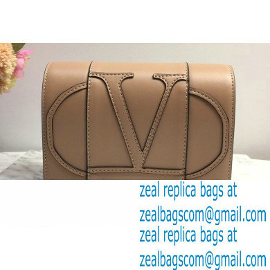 Valentino Vlogo Signature Shoulder Bag 7676 Nude 2020