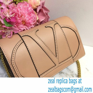 Valentino Vlogo Signature Shoulder Bag 7676 Nude 2020