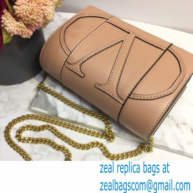 Valentino Vlogo Signature Shoulder Bag 7676 Nude 2020