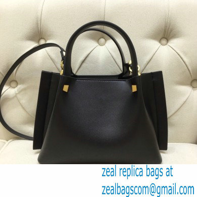 Valentino Vlogo Signature Small Shopping Tote Bag 9079 Black 2020