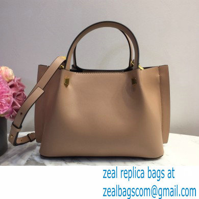 Valentino Vlogo Signature Small Shopping Tote Bag 9079 Nude 2020
