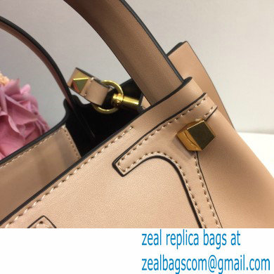 Valentino Vlogo Signature Small Shopping Tote Bag 9079 Nude 2020