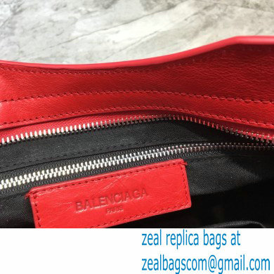 Balenciaga Classic City Small Bag with Logo Strap Red