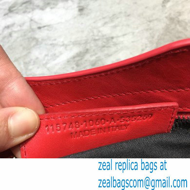 Balenciaga Classic Mini City Bag with Logo Strap Red