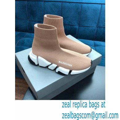 Balenciaga Knit Sock Speed 2.0 Trainers Sneakers beige 2021 - Click Image to Close