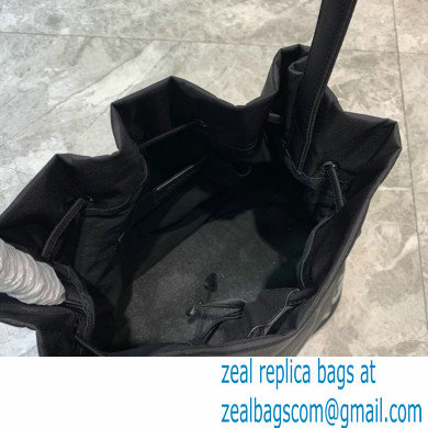 Balenciaga Wheel S Drawstring Bucket Bag Nylon Black - Click Image to Close