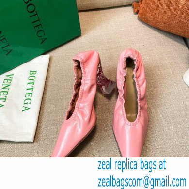 Bottega Veneta Almond Toe Pumps in Crush Nappa Pink with Plexiglass Heel 7.5cm 2021