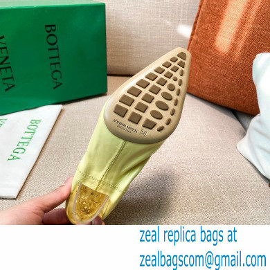 Bottega Veneta Almond Toe Pumps in Crush Nappa Yellow with Plexiglass Heel 7.5cm 2021
