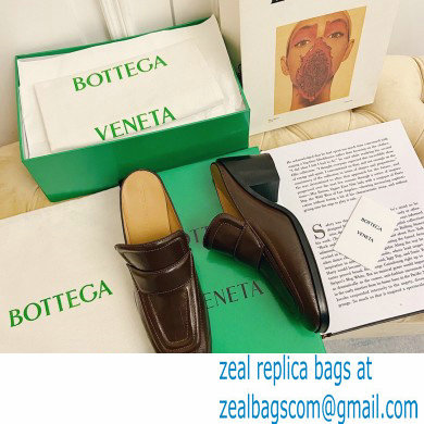 Bottega Veneta Crocodile Print Calf Leather Mules Coffee 2021 - Click Image to Close