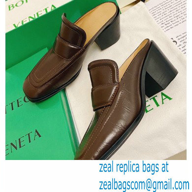 Bottega Veneta Crocodile Print Calf Leather Mules Coffee 2021 - Click Image to Close