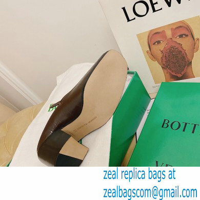 Bottega Veneta Crocodile Print Calf Leather Mules Coffee 2021 - Click Image to Close
