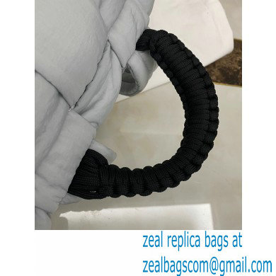 Bottega Veneta Fold-top THE PADDED BACKPACK Bag in Nylon Gray 2021 - Click Image to Close