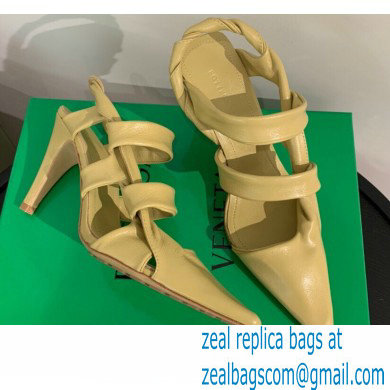Bottega Veneta Heel 8.5cm BV POINT Slingback Shoes Beige 2020
