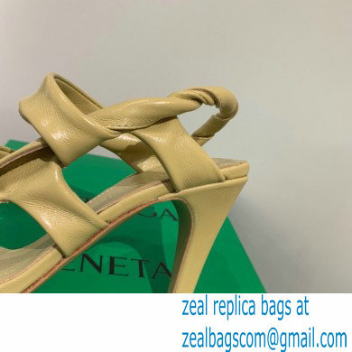 Bottega Veneta Heel 8.5cm BV POINT Slingback Shoes Beige 2020 - Click Image to Close