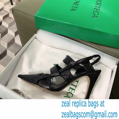 Bottega Veneta Heel 8.5cm BV POINT Slingback Shoes Black 2020