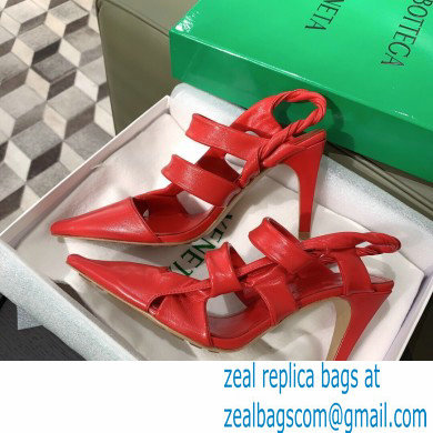 Bottega Veneta Heel 8.5cm BV POINT Slingback Shoes Red 2020