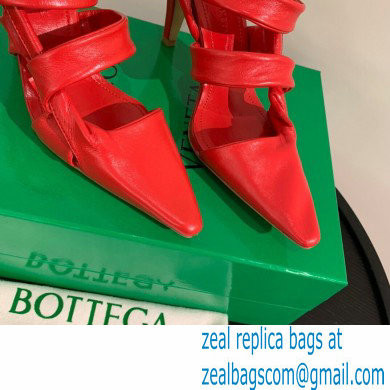 Bottega Veneta Heel 8.5cm BV POINT Slingback Shoes Red 2020