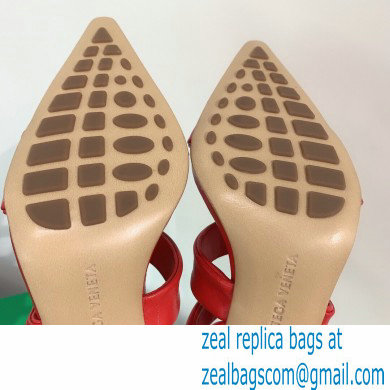 Bottega Veneta Heel 8.5cm BV POINT Slingback Shoes Red 2020