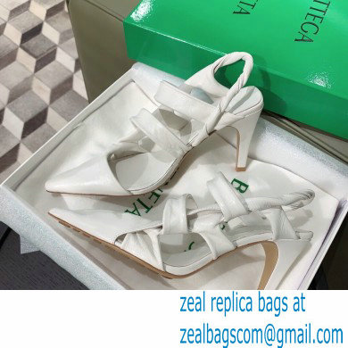 Bottega Veneta Heel 8.5cm BV POINT Slingback Shoes White 2020