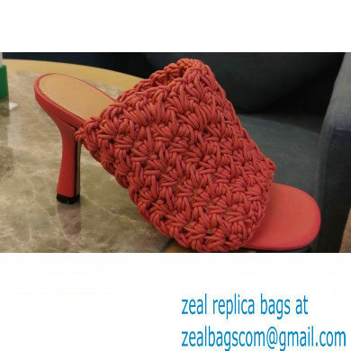 Bottega Veneta Heel 8.5cm THE BOARD Sandals Red 2021 - Click Image to Close