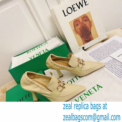 Bottega Veneta Heel 8.5cm THE MADAME Horsebit Pumps in Crush Nappa Beige 2021