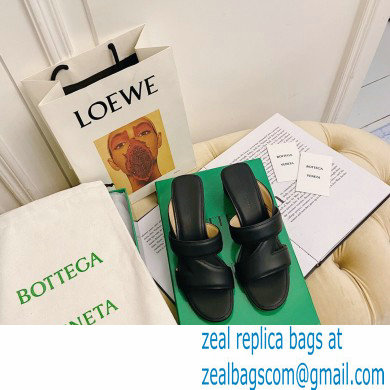 Bottega Veneta THE BAND Calf Leather Mules Sandals Black 2021 - Click Image to Close