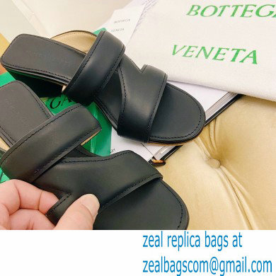 Bottega Veneta THE BAND Calf Leather Mules Sandals Black 2021 - Click Image to Close