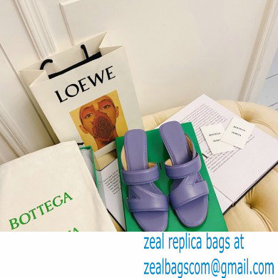 Bottega Veneta THE BAND Calf Leather Mules Sandals Lavender 2021 - Click Image to Close
