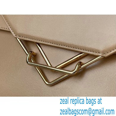 Bottega Veneta THE CLIP Squared Shoulder Bag in Box Calf Apricot 2021 - Click Image to Close