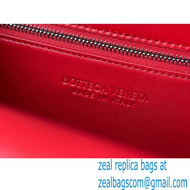 Bottega Veneta THE CLIP Squared Shoulder Bag in Box Calf Red 2021