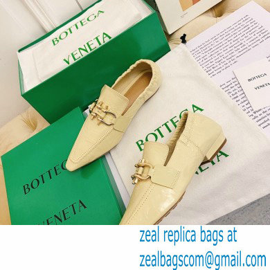 Bottega Veneta THE MADAME Horsebit Moccasins in Crush Nappa Beige 2021