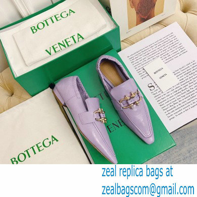 Bottega Veneta THE MADAME Horsebit Moccasins in Crush Nappa Lavender 2021