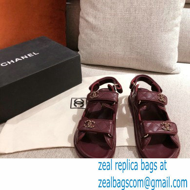 Chanel CC Logo Beach Sandals G35927 09 2021