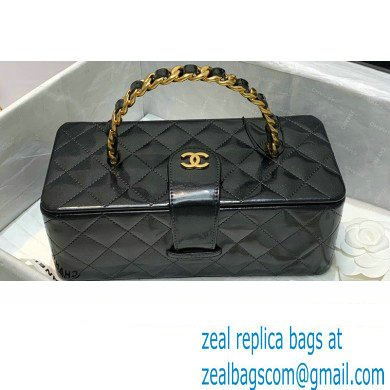 Chanel Get Round Vintage Vanity Case Bag Black 2021