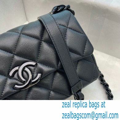 Chanel Grained Calfskin My Everything Small Flap Bag AS2302 Black 2020